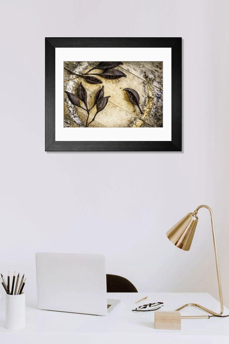 Shown hanging in a room: Modern 14"x12" (36x31cm)