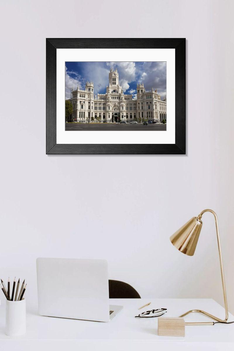 Shown hanging in a room: Modern 14"x12" (36x31cm)