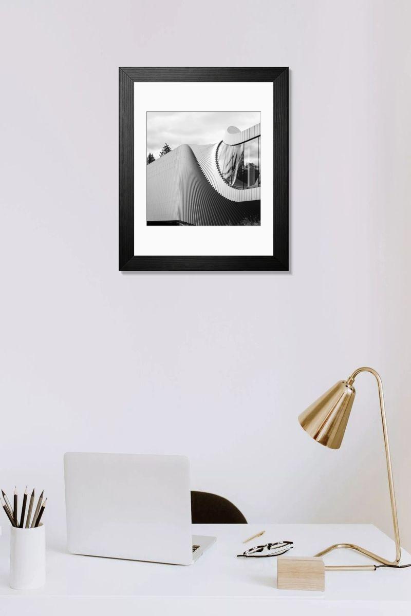 Shown hanging in a room: Modern 14"x12" (36x31cm)