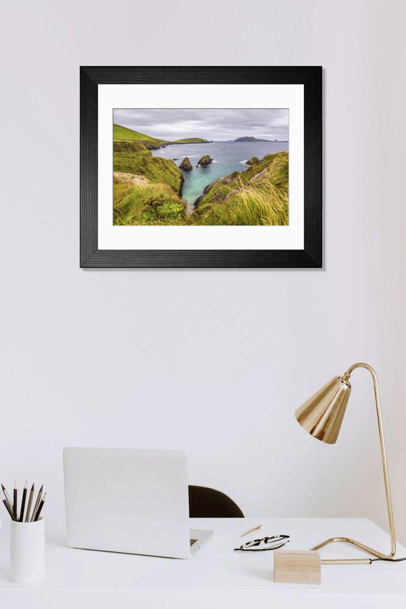 Shown hanging in a room: Modern 14"x12" (36x31cm)