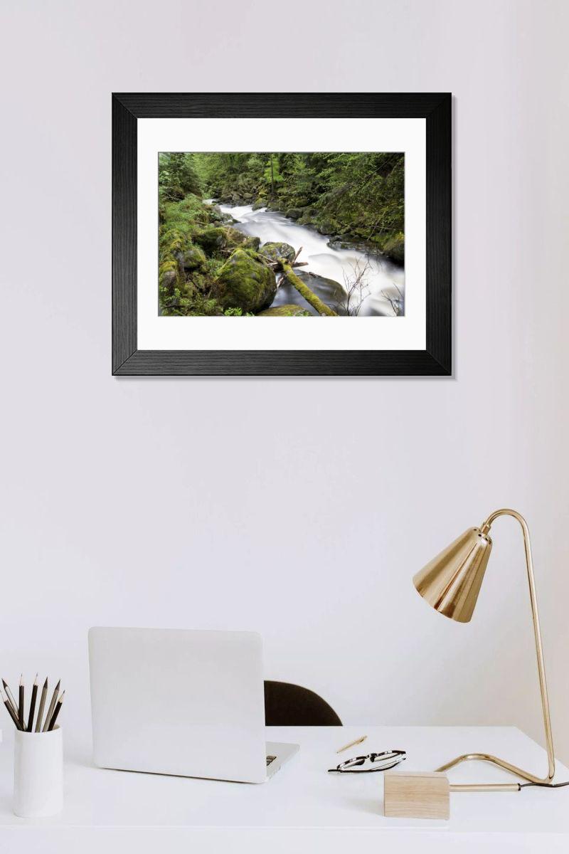 Shown hanging in a room: Modern 14"x12" (36x31cm)