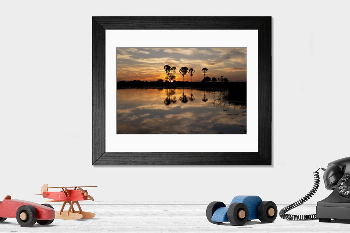 Shown hanging in a room: Modern 14"x12" (36x31cm)