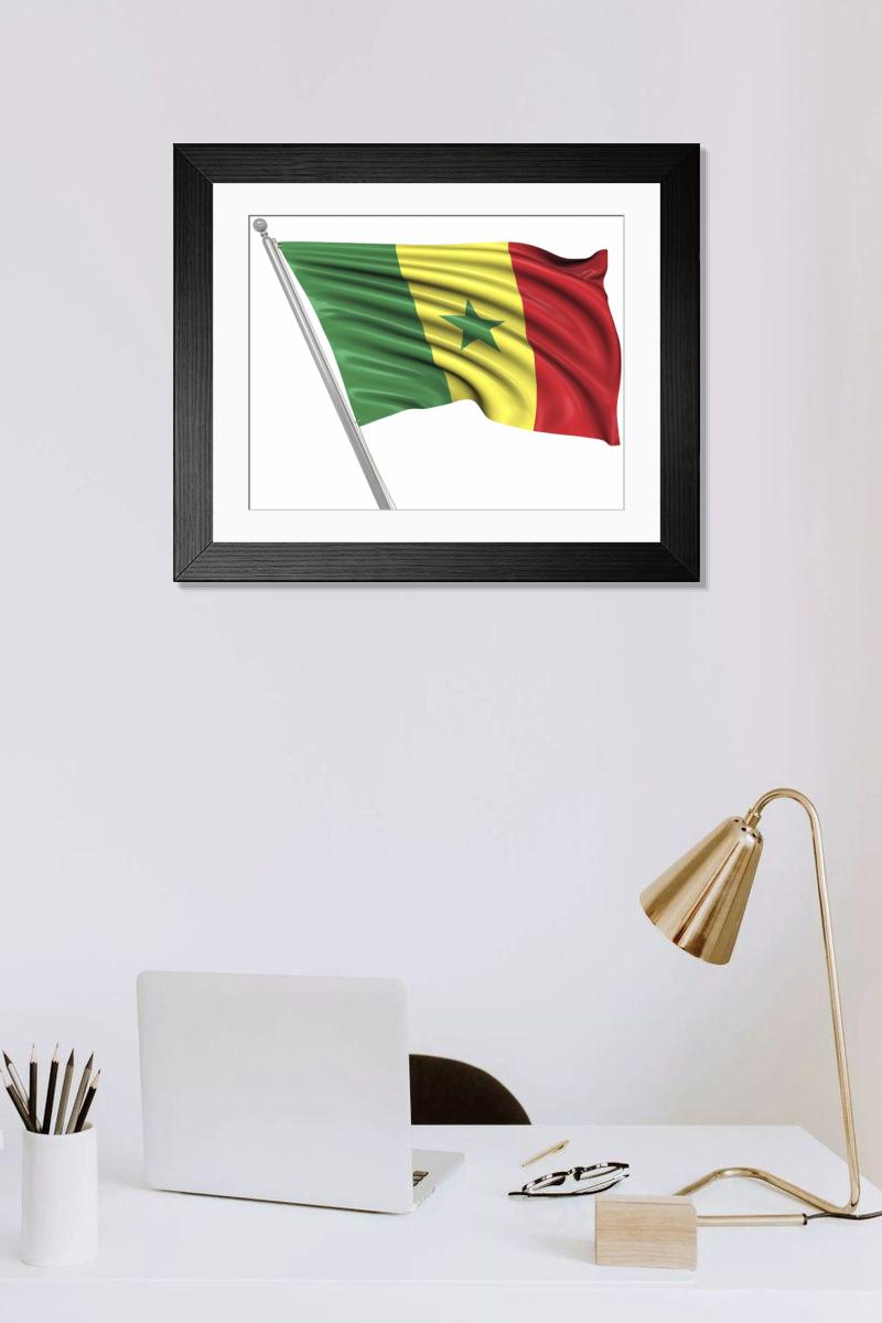 Shown hanging in a room: Modern 14"x12" (36x31cm)