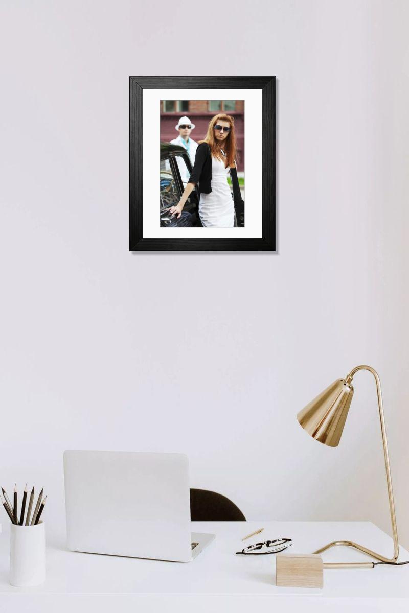 Shown hanging in a room: Modern 14"x12" (36x31cm)