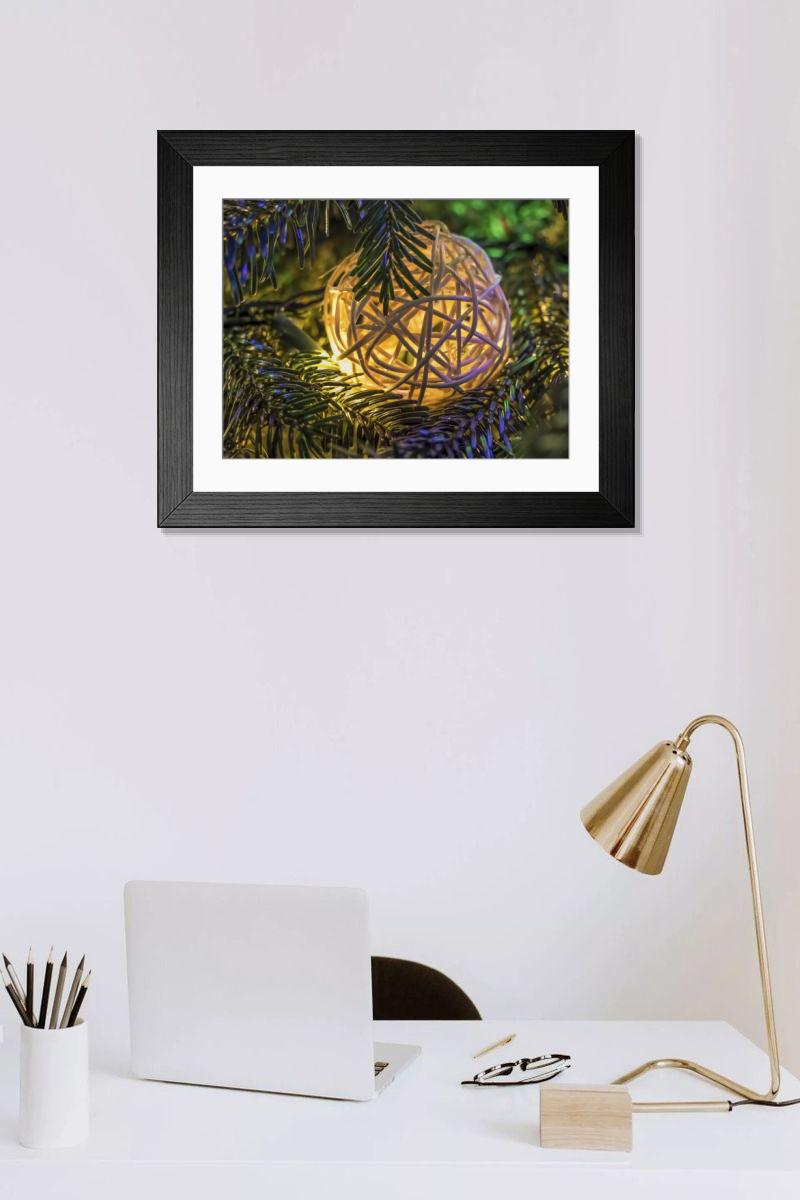 Shown hanging in a room: Modern 14"x12" (36x31cm)