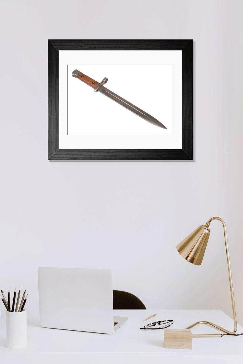 Shown hanging in a room: Modern 14"x12" (36x31cm)