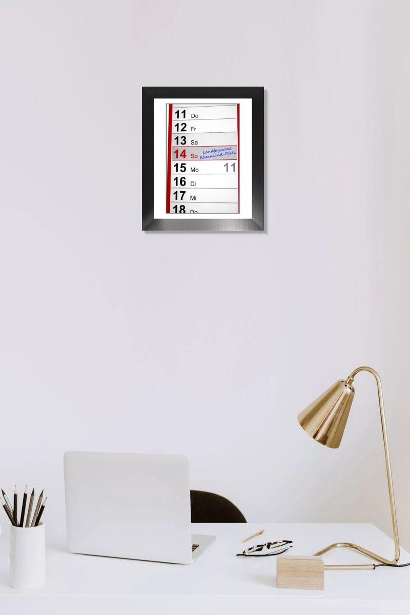 Shown hanging in a room: Modern 12"x10"