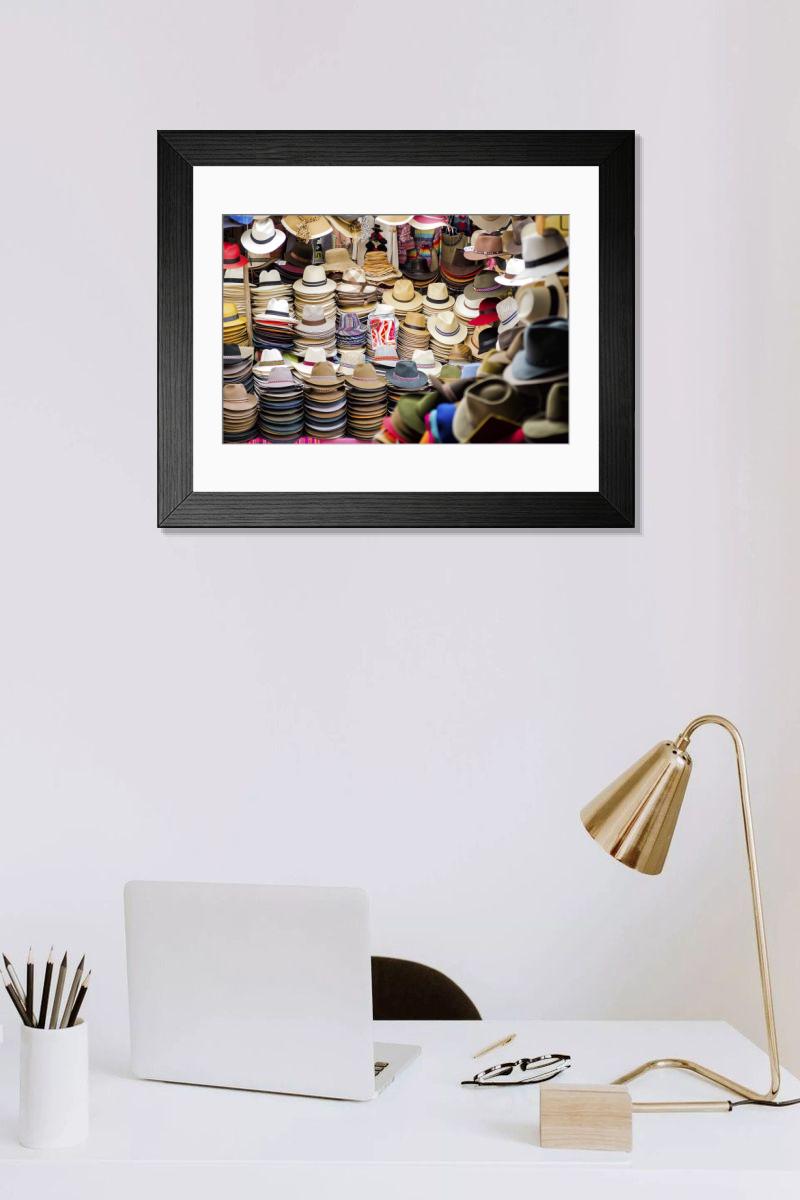 Shown hanging in a room: Modern 14"x12" (36x31cm)