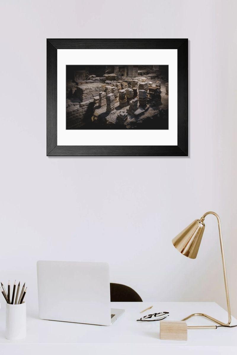 Shown hanging in a room: Modern 14"x12" (36x31cm)