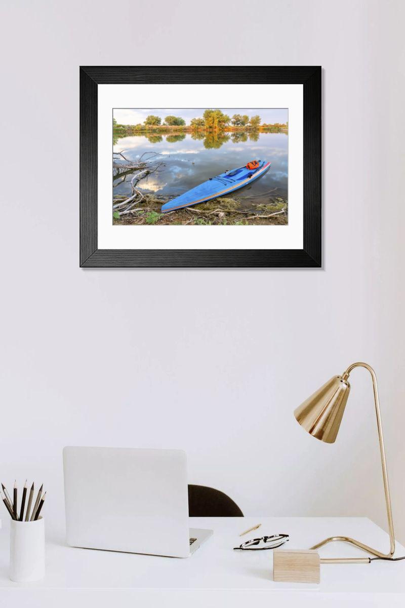 Shown hanging in a room: Modern 14"x12" (36x31cm)