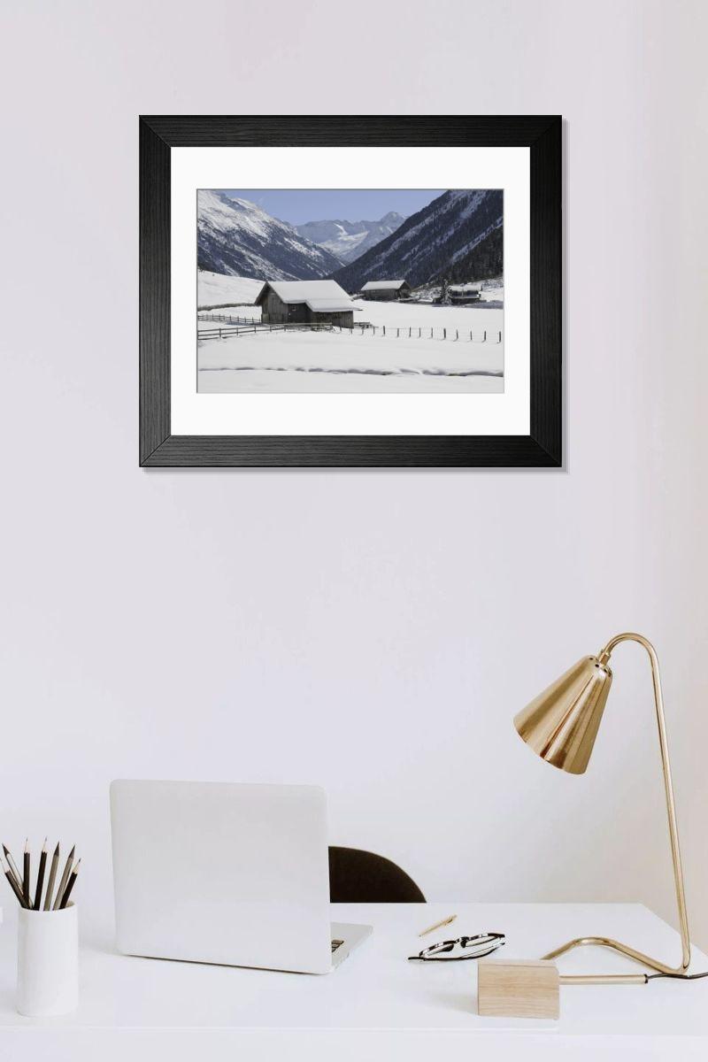 Shown hanging in a room: Modern 14"x12" (36x31cm)