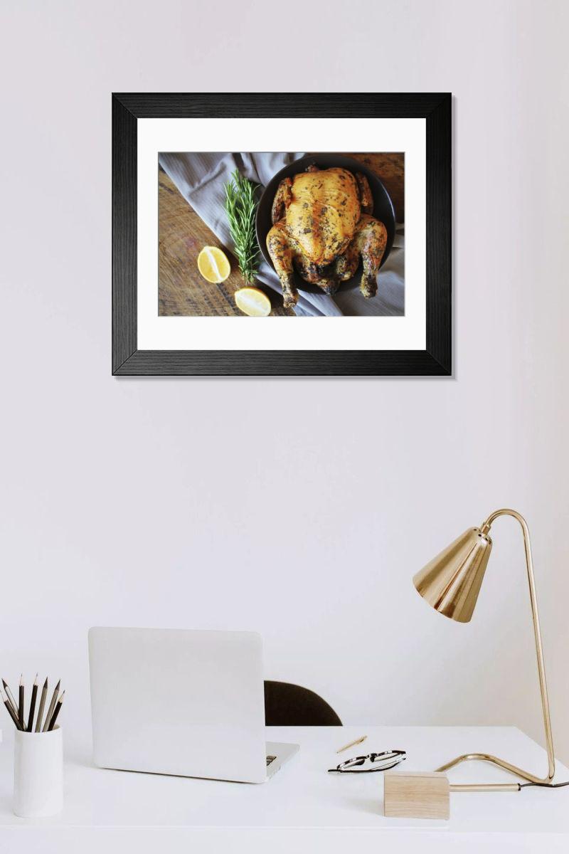 Shown hanging in a room: Modern 14"x12" (36x31cm)