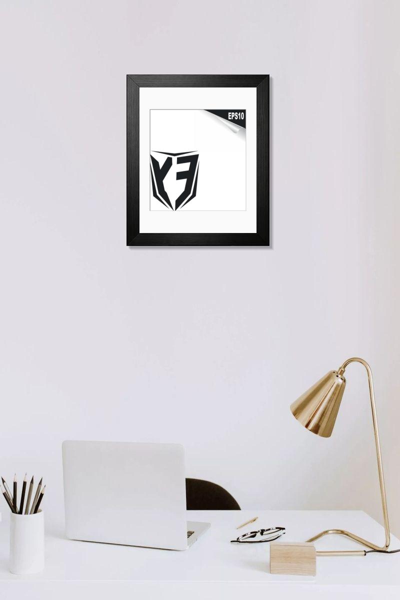 Shown hanging in a room: Modern 14"x12" (36x31cm)