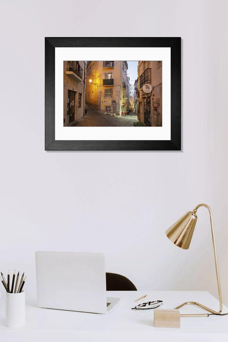 Shown hanging in a room: Modern 14"x12" (36x31cm)
