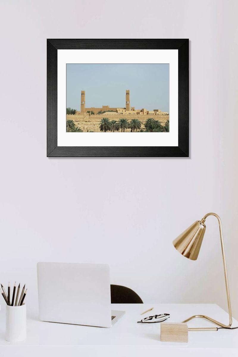 Shown hanging in a room: Modern 14"x12" (36x31cm)