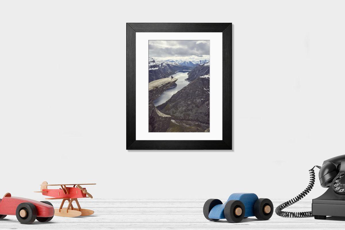 Shown hanging in a room: Modern 14"x12" (36x31cm)