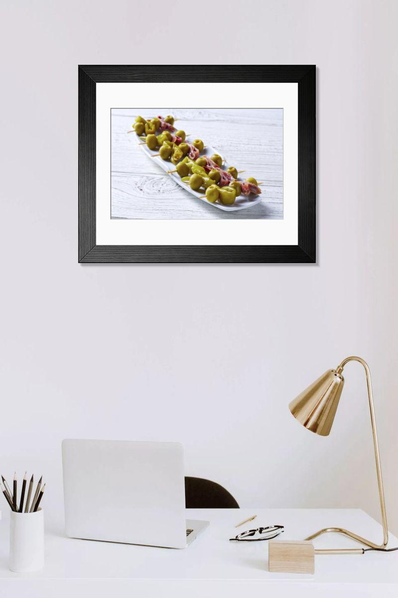 Shown hanging in a room: Modern 14"x12" (36x31cm)
