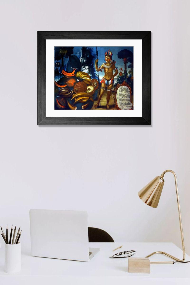Shown hanging in a room: Modern 14"x12" (36x31cm)