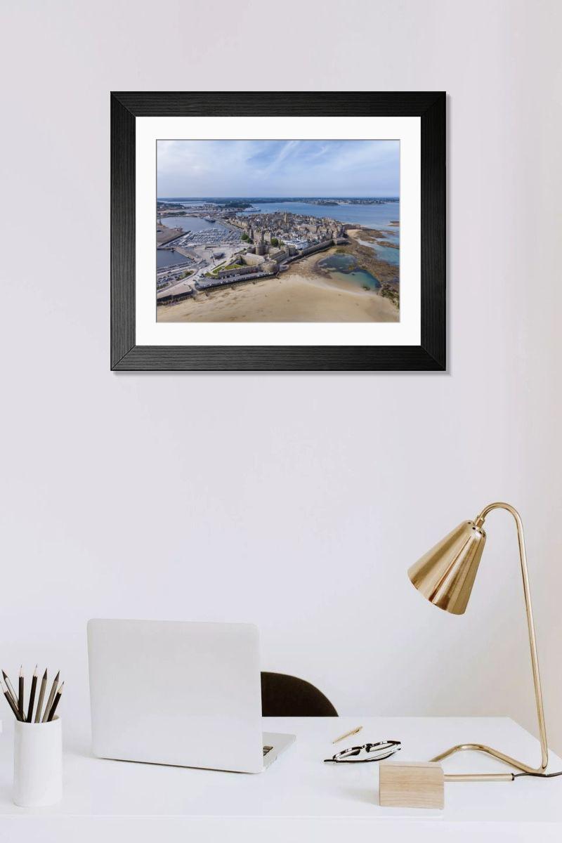 Shown hanging in a room: Modern 14"x12" (36x31cm)
