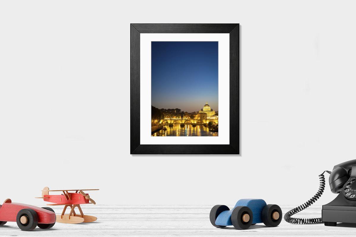 Shown hanging in a room: Modern 14"x12" (36x31cm)