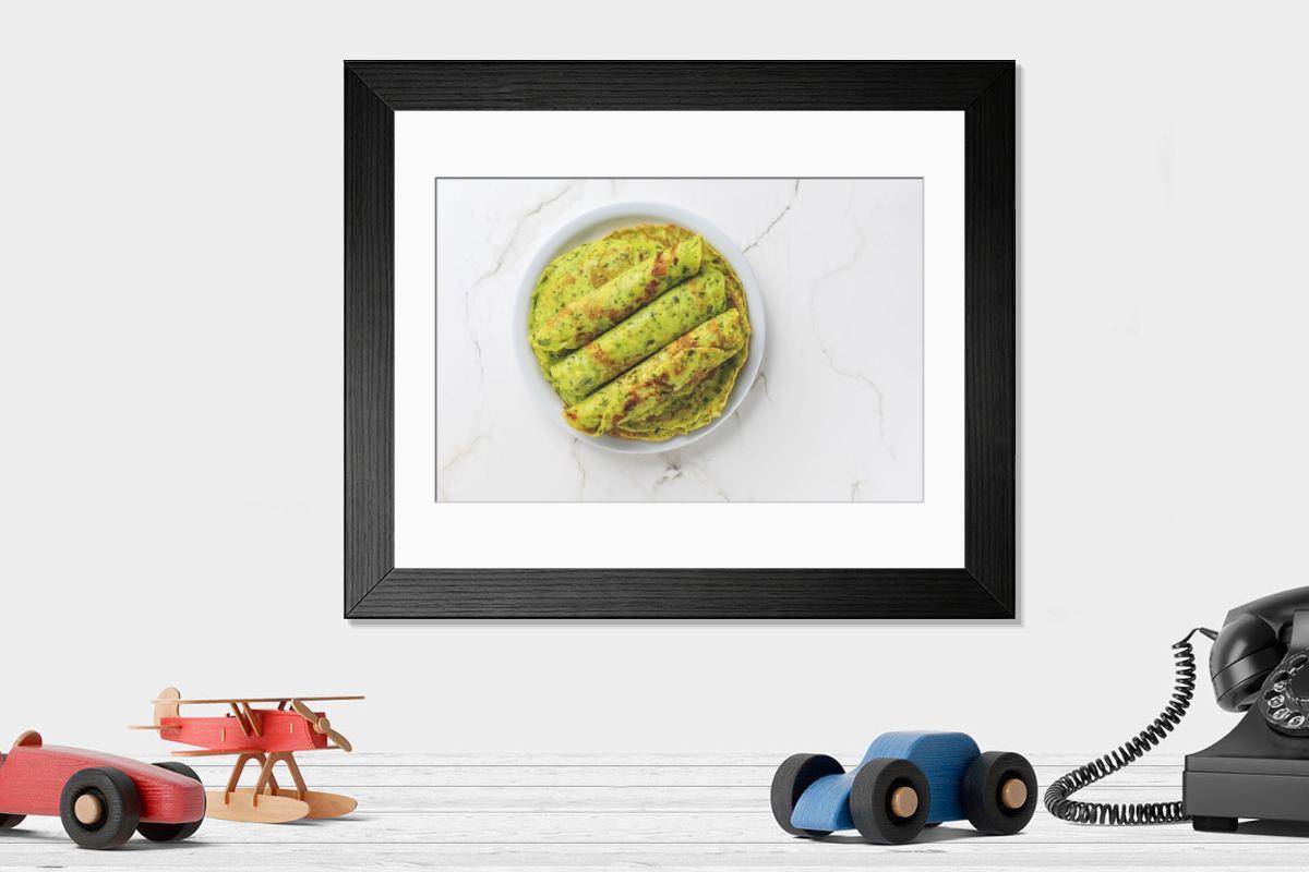 Shown hanging in a room: Modern 14"x12" (36x31cm)