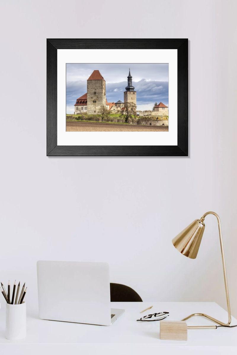 Shown hanging in a room: Modern 14"x12" (36x31cm)