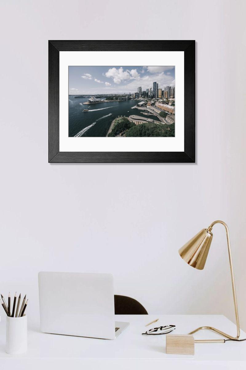 Shown hanging in a room: Modern 14"x12" (36x31cm)