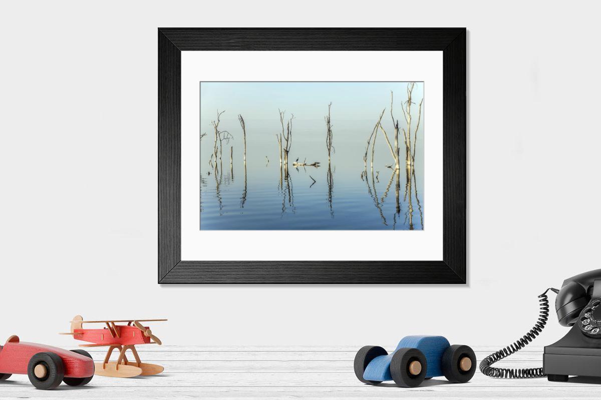 Shown hanging in a room: Modern 14"x12" (36x31cm)