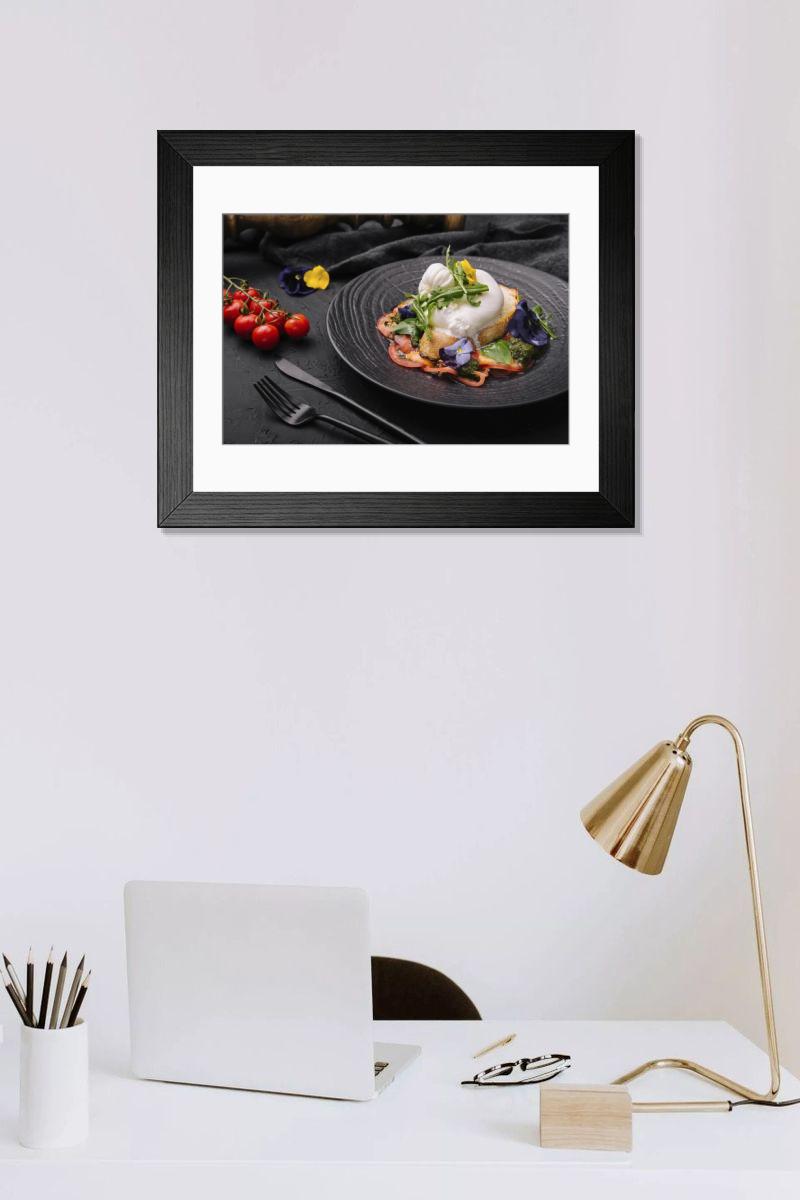 Shown hanging in a room: Modern 14"x12" (36x31cm)