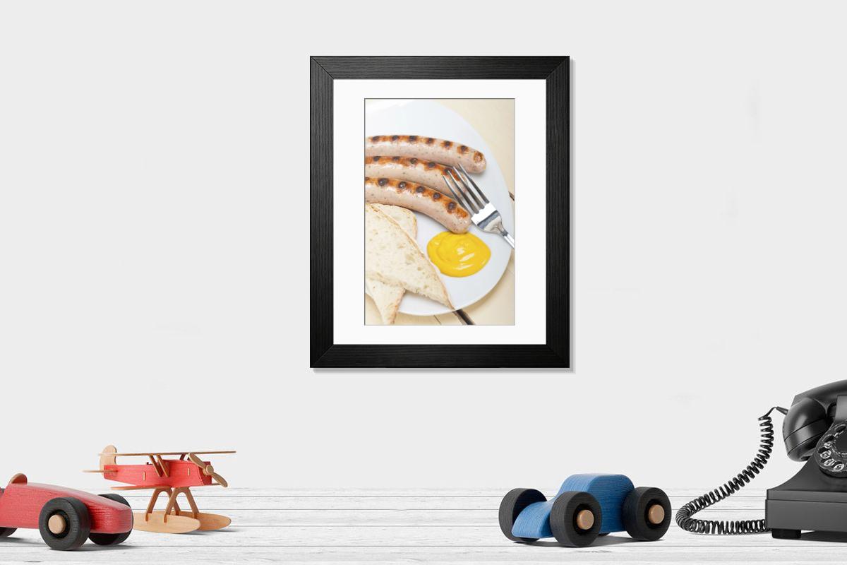 Shown hanging in a room: Modern 14"x12" (36x31cm)