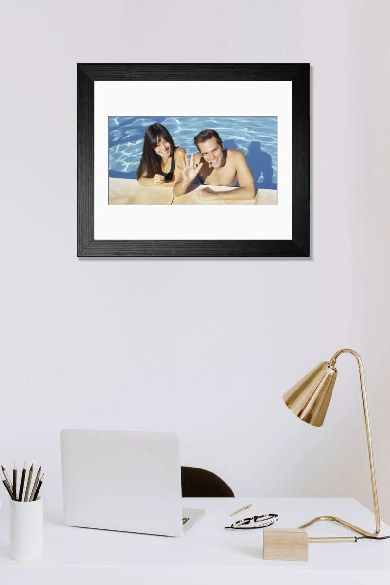 Shown hanging in a room: Modern 14"x12" (36x31cm)