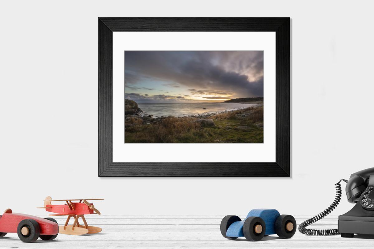 Shown hanging in a room: Modern 14"x12" (36x31cm)