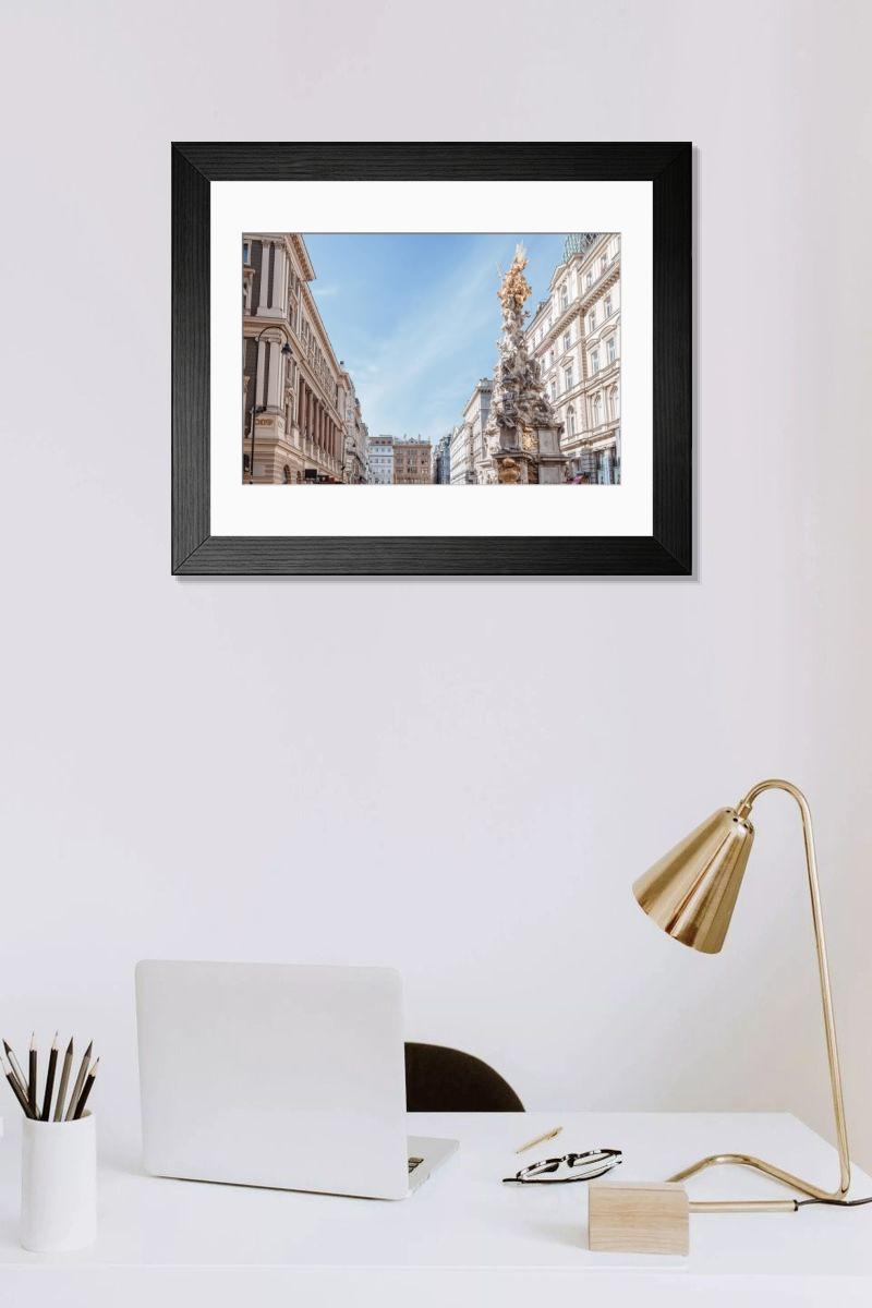 Shown hanging in a room: Modern 14"x12" (36x31cm)
