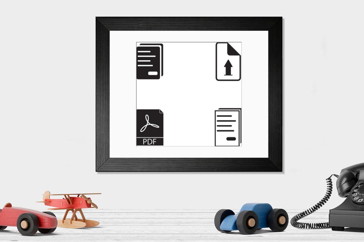Shown hanging in a room: Modern 14"x12" (36x31cm)