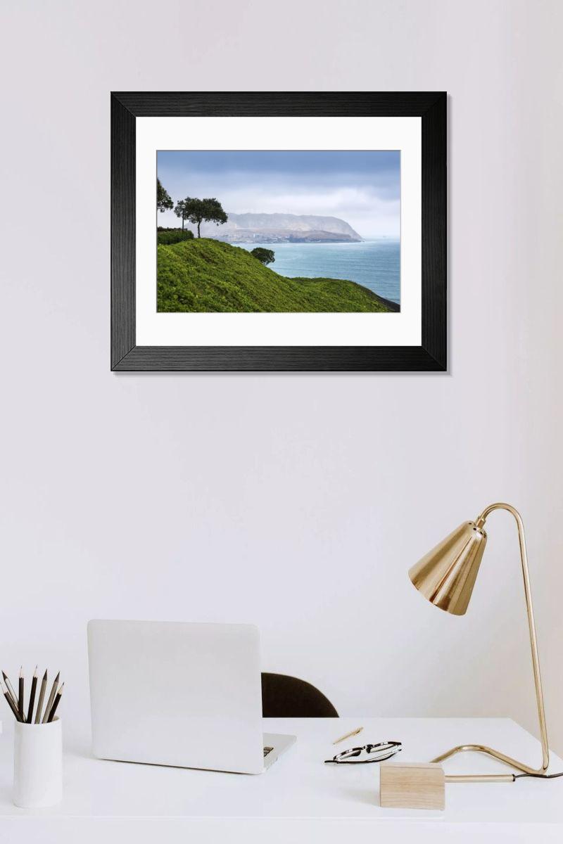 Shown hanging in a room: Modern 14"x12" (36x31cm)