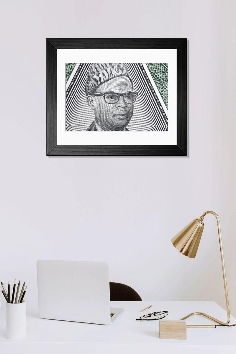 Shown hanging in a room: Modern 14"x12" (36x31cm)