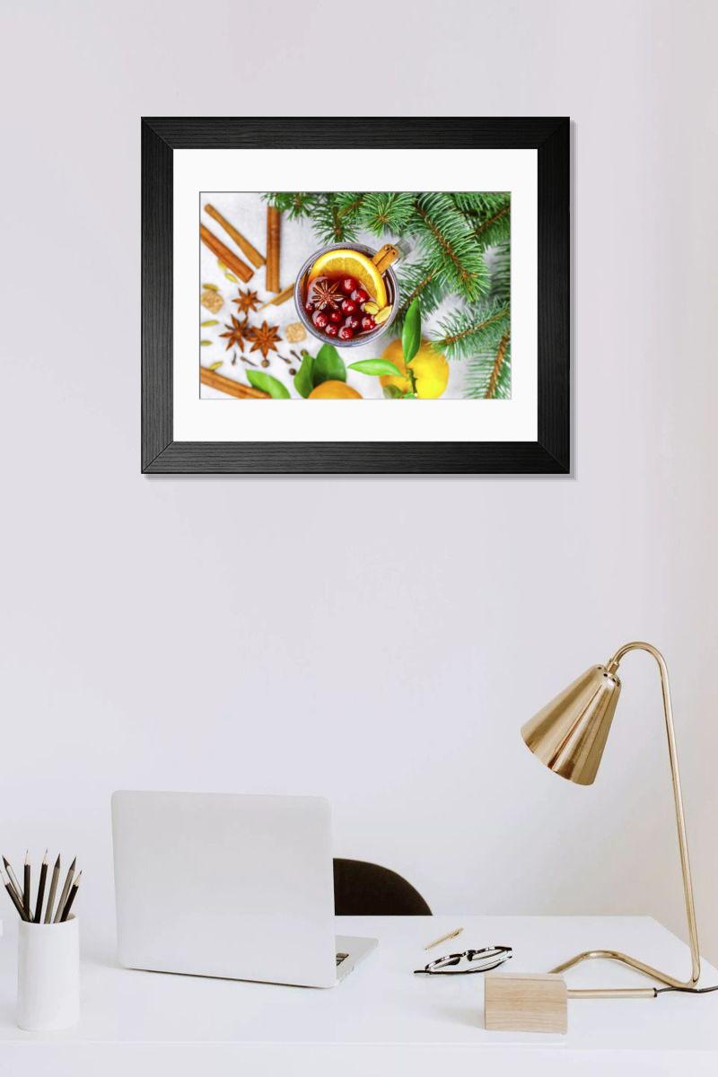 Shown hanging in a room: Modern 14"x12" (36x31cm)