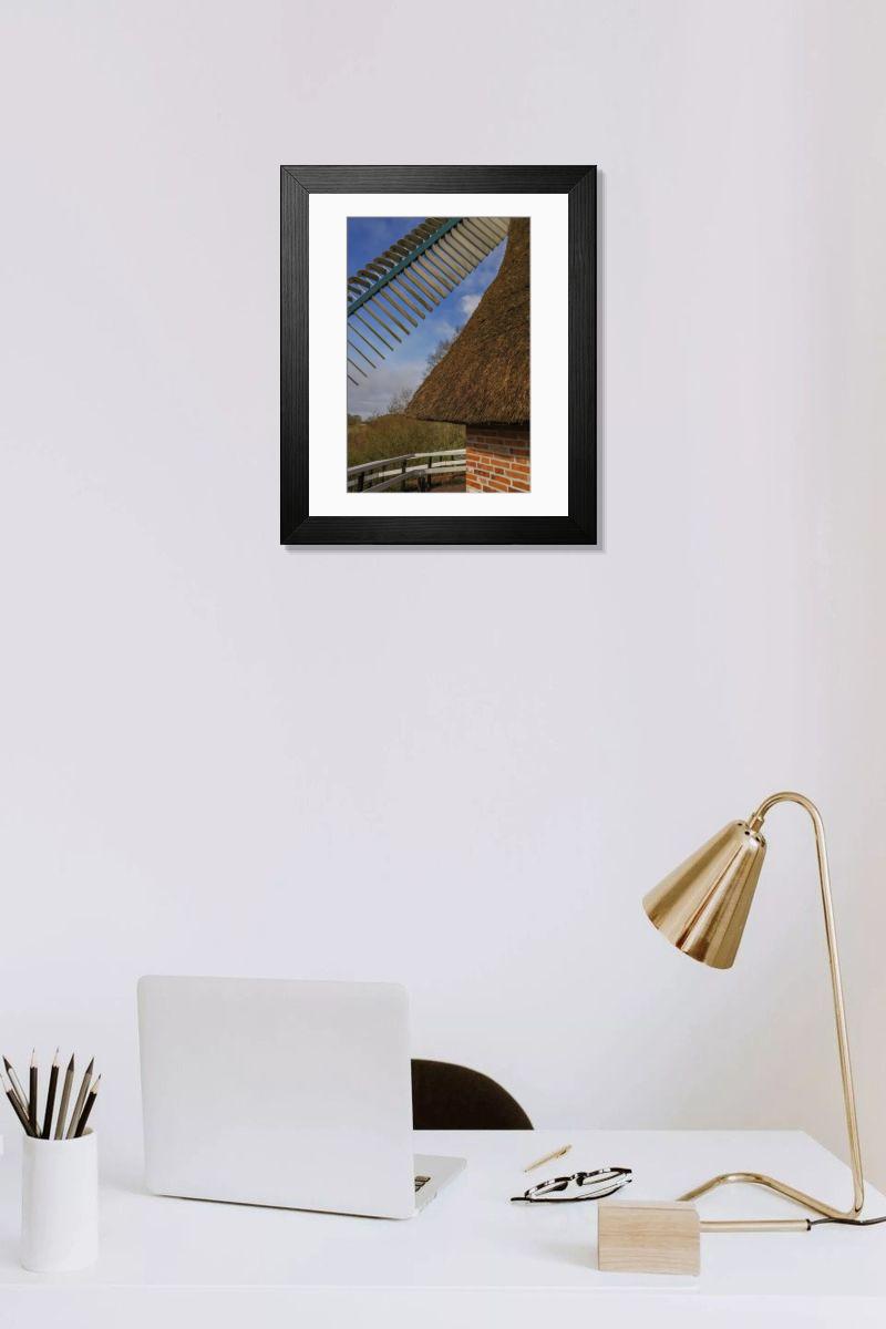 Shown hanging in a room: Modern 14"x12" (36x31cm)
