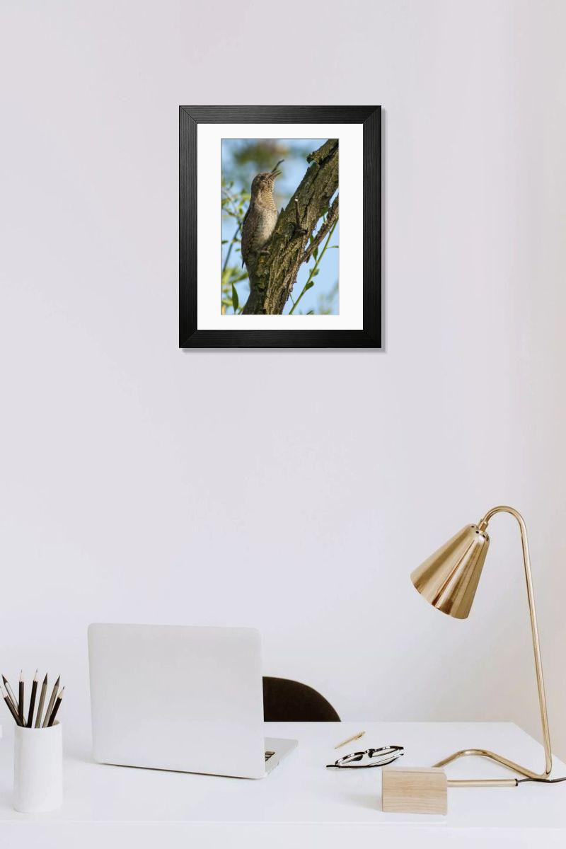 Shown hanging in a room: Modern 14"x12" (36x31cm)