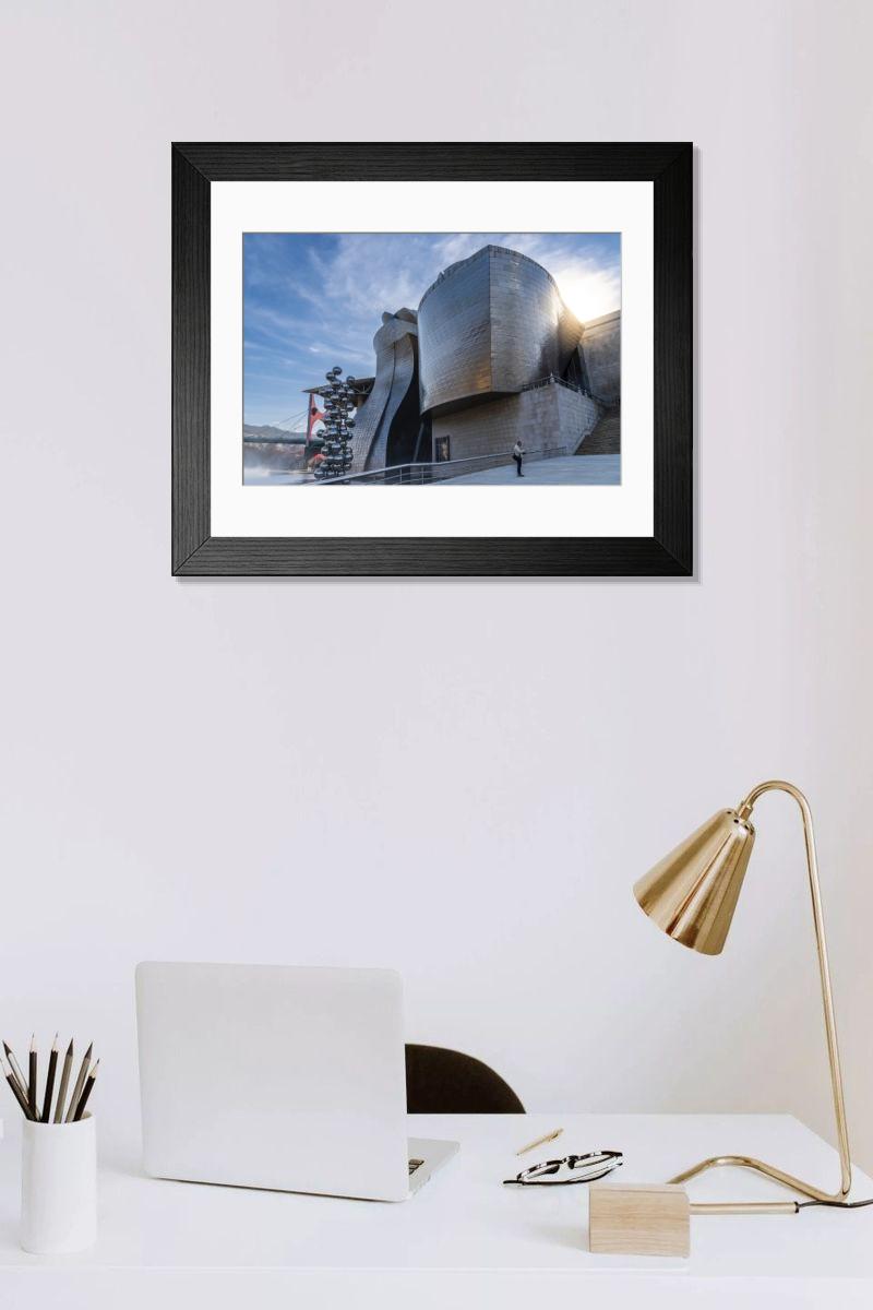Shown hanging in a room: Modern 14"x12" (36x31cm)