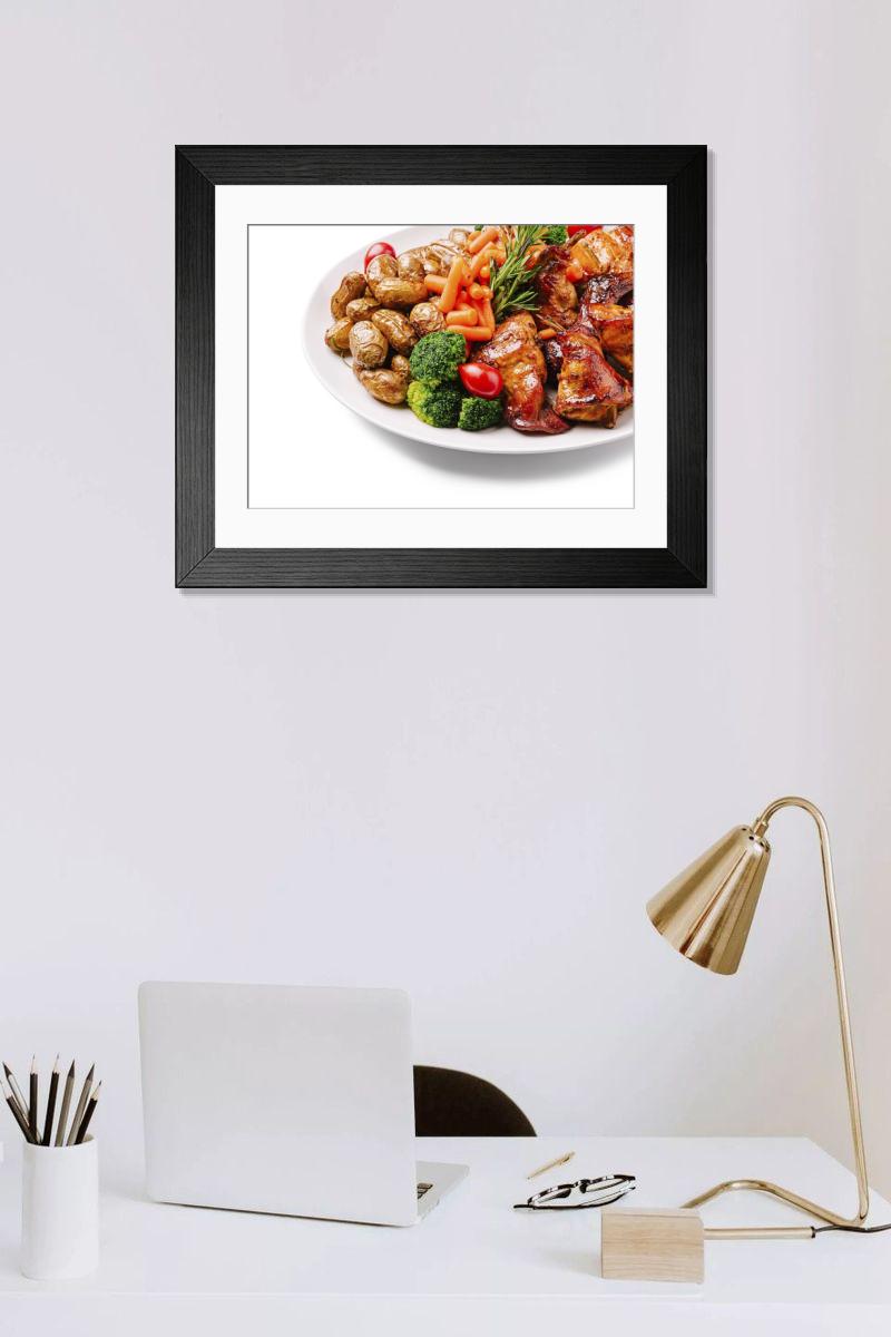 Shown hanging in a room: Modern 14"x12" (36x31cm)