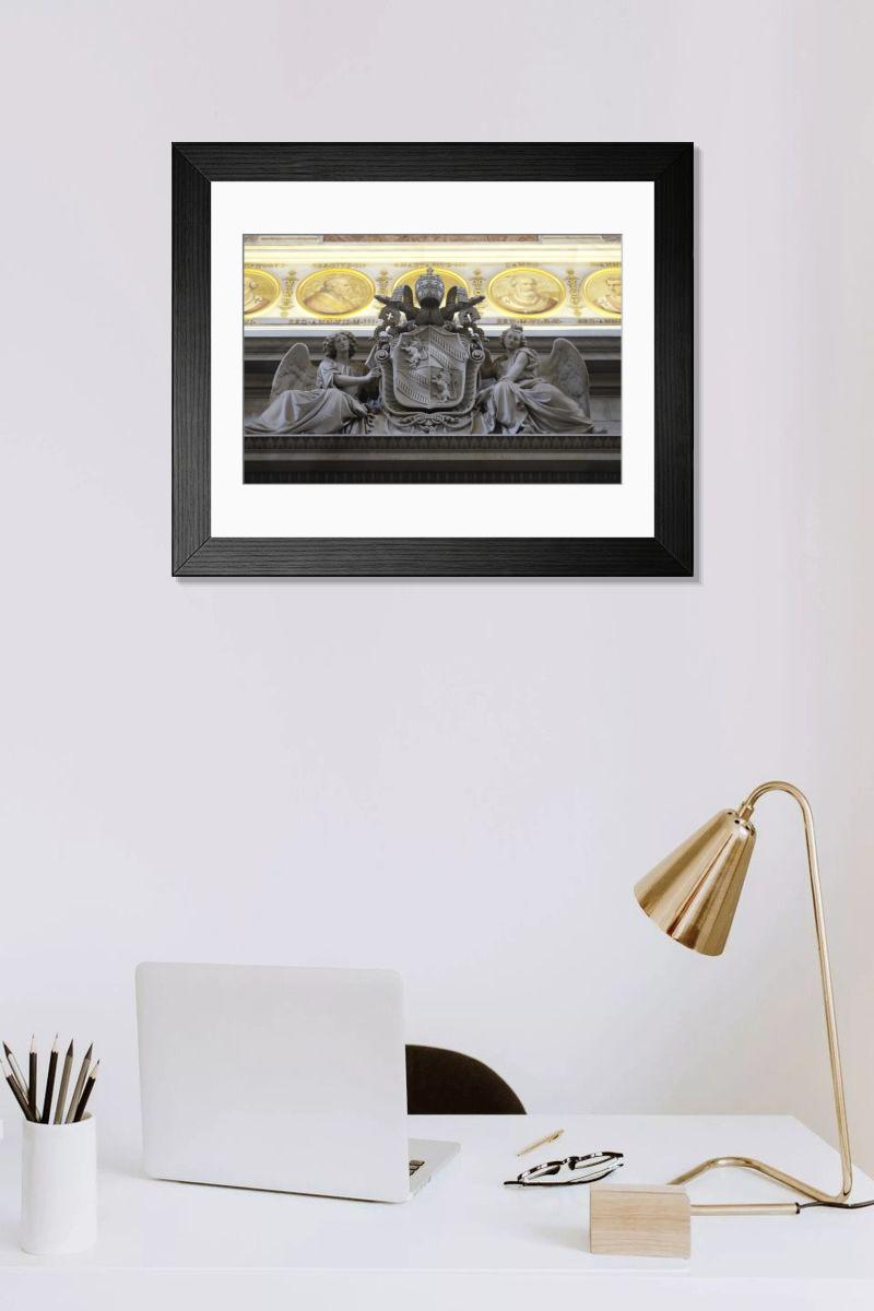 Shown hanging in a room: Modern 14"x12" (36x31cm)