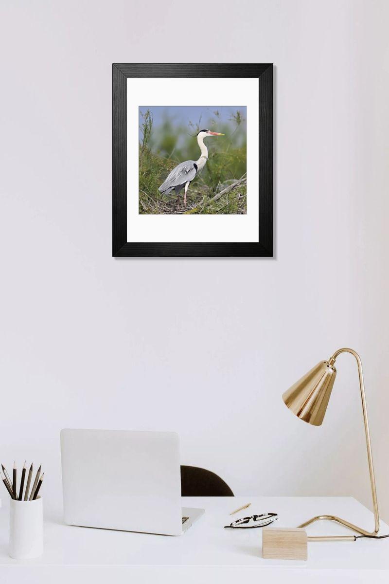 Shown hanging in a room: Modern 14"x12" (36x31cm)