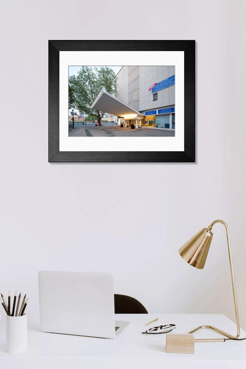 Shown hanging in a room: Modern 14"x12" (36x31cm)