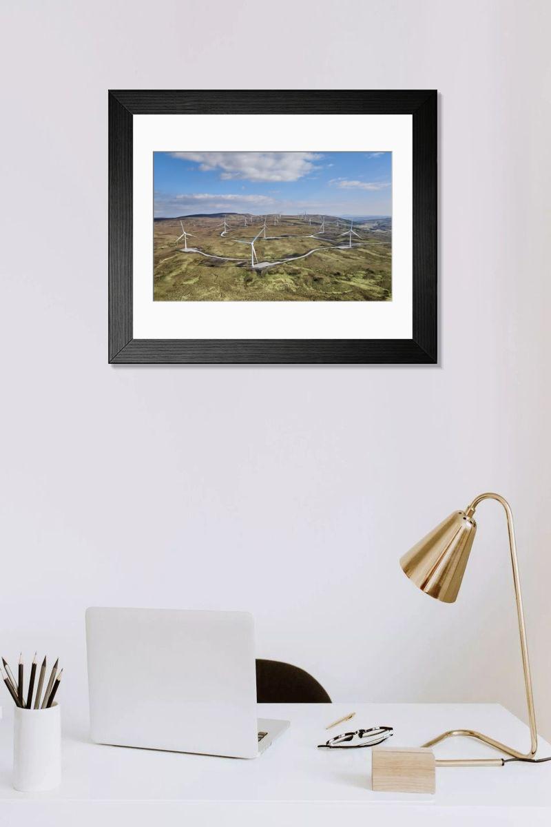 Shown hanging in a room: Modern 14"x12" (36x31cm)