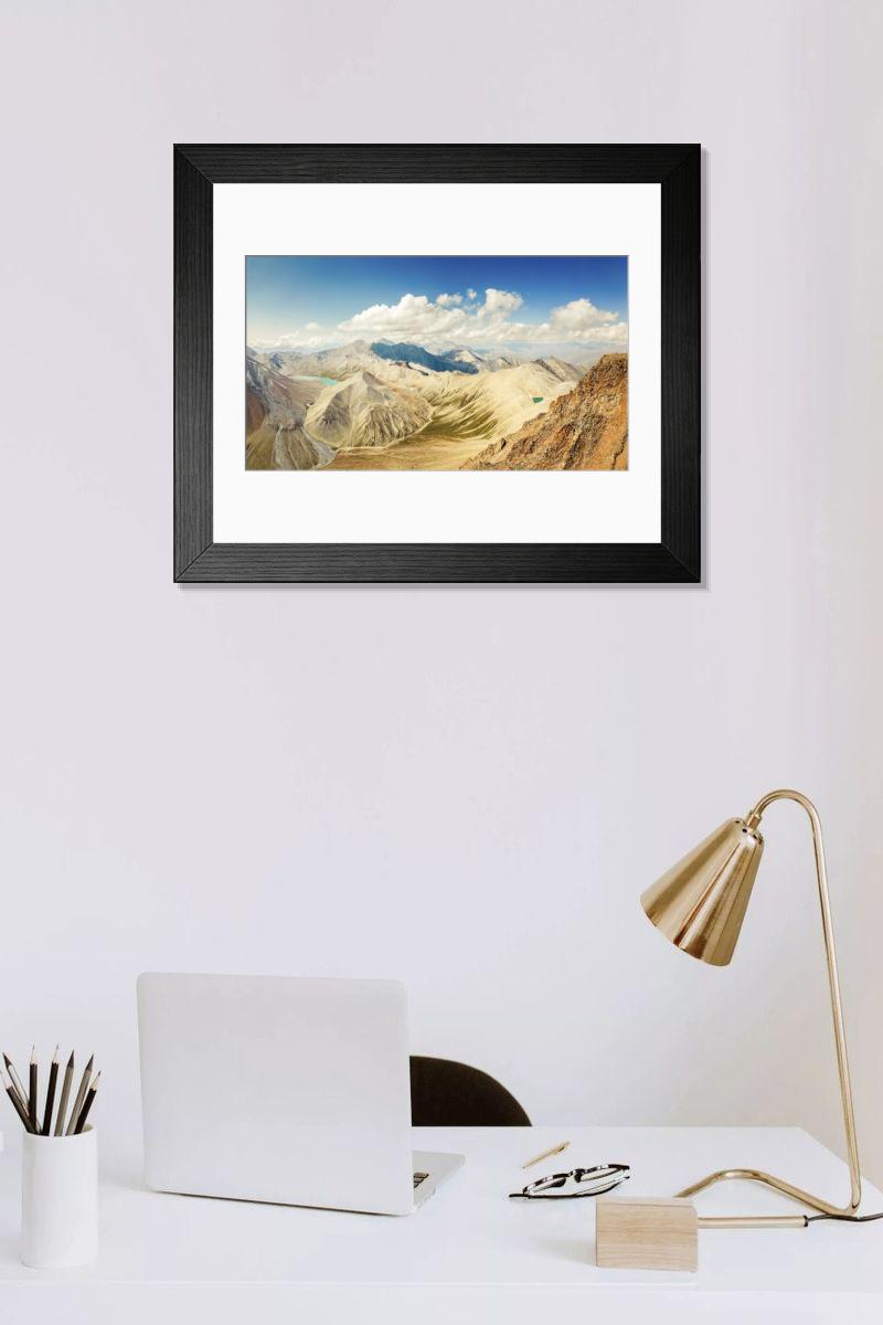 Shown hanging in a room: Modern 14"x12" (36x31cm)