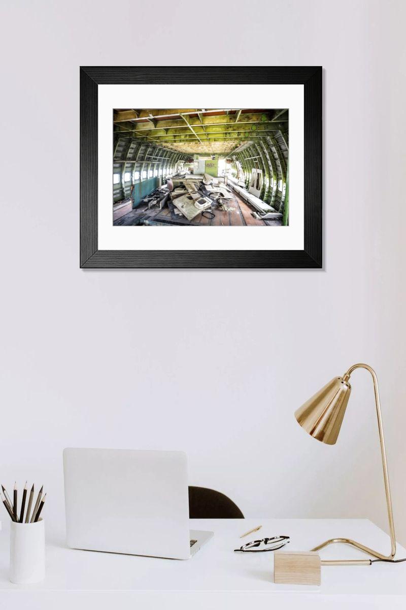 Shown hanging in a room: Modern 14"x12" (36x31cm)