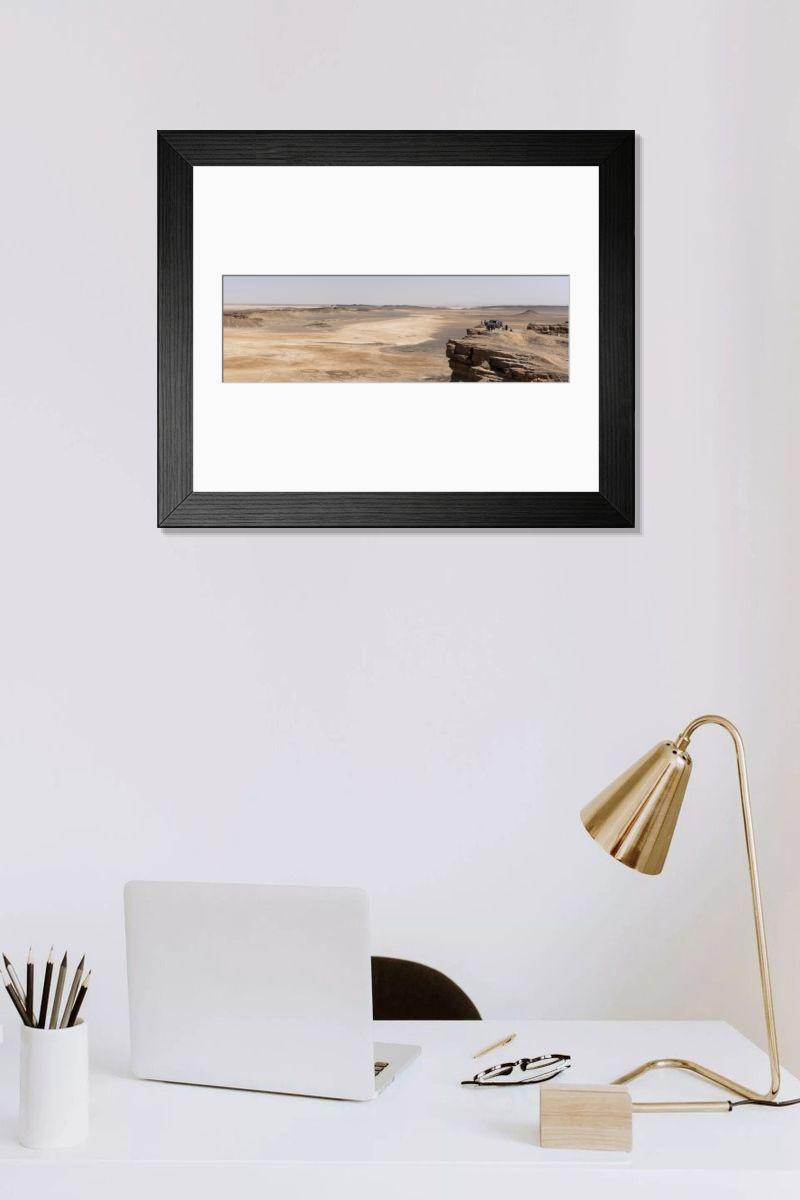 Shown hanging in a room: Modern 14"x12" (36x31cm)