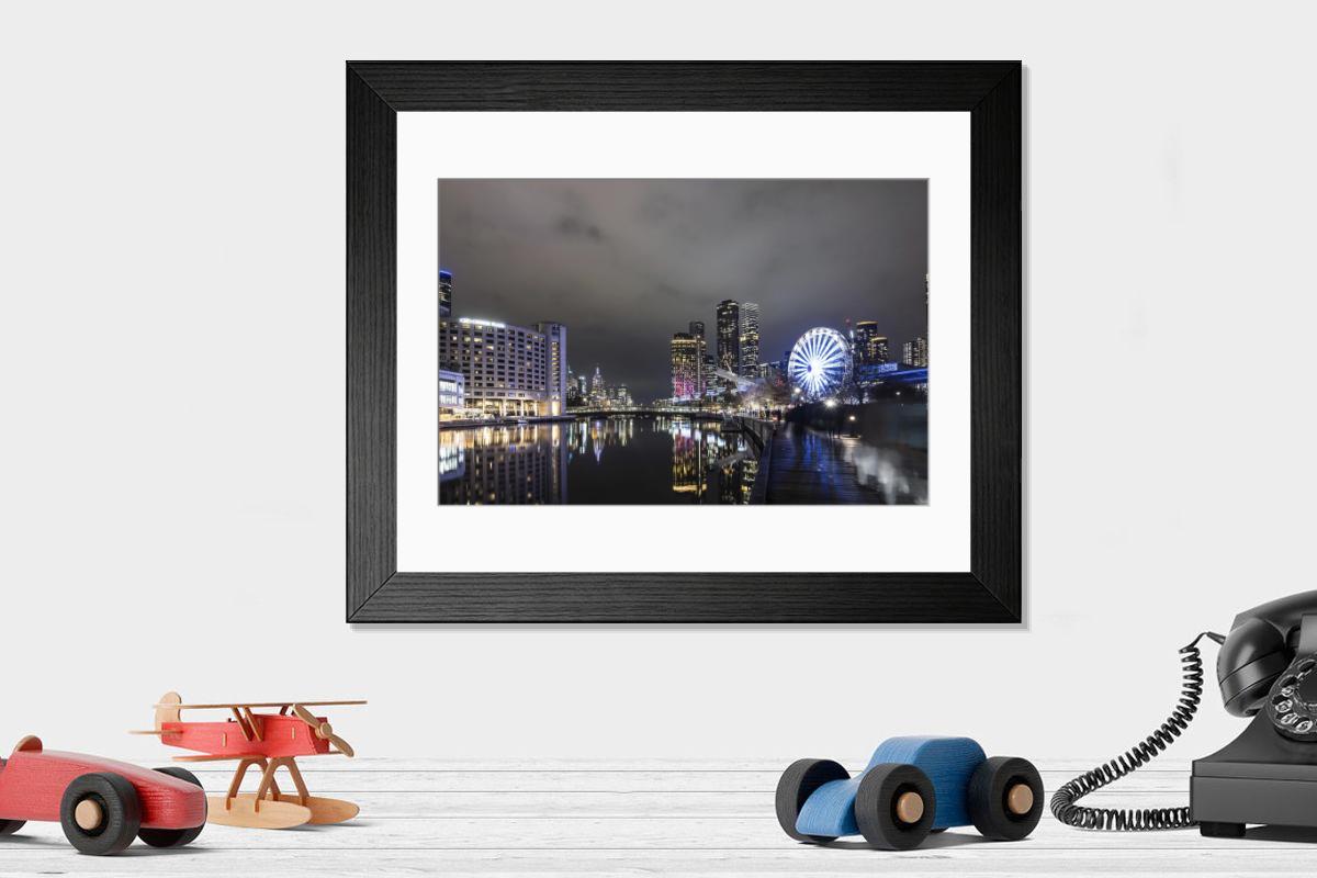 Shown hanging in a room: Modern 14"x12" (36x31cm)
