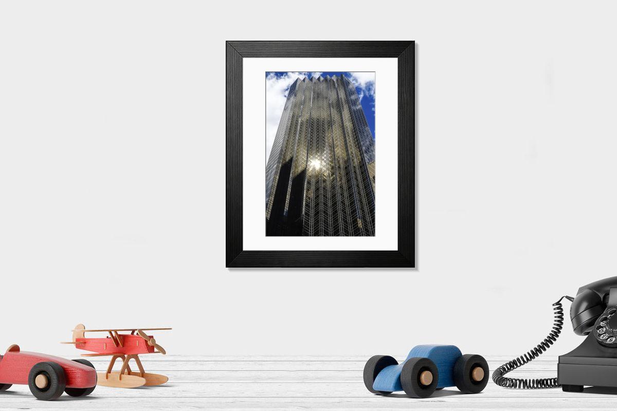 Shown hanging in a room: Modern 14"x12" (36x31cm)
